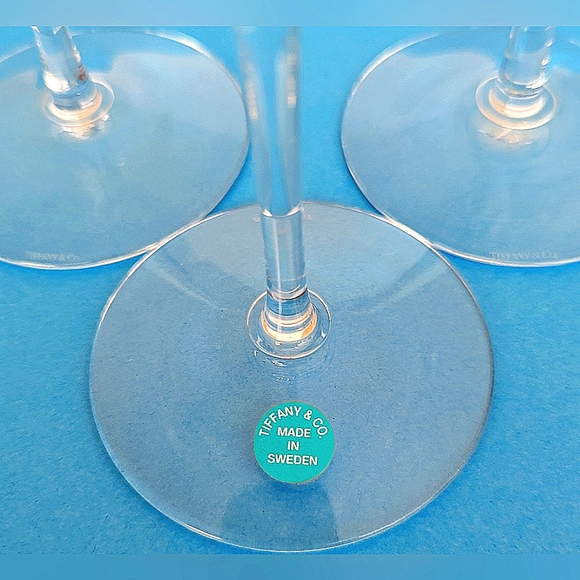 COPY 2nd set- Tiffany & Co Crystal Champagne Flutes - Picture 3 of 6